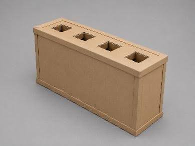 Custom engineered paper packaging for gas cylinders, marble, graphite, waste containers, garments on hangers, and specialist industrial applications.