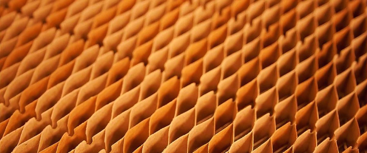 Orange Honeycomb Core Image